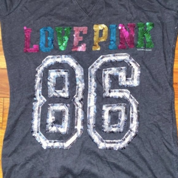 LAST CHANCE - Love Pink 86 Sequin Shirt - Picture 1 of 4